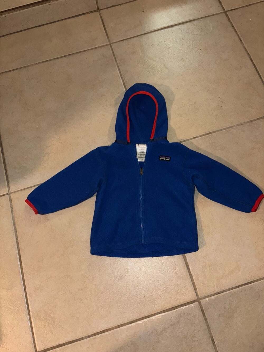 Patagonia Baby Micro D Fleece Full-Zip Hoodie Blue Size 2T